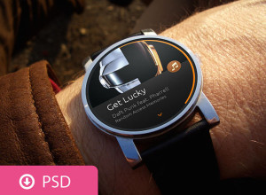 Android Wear-Scene-PSD-Template