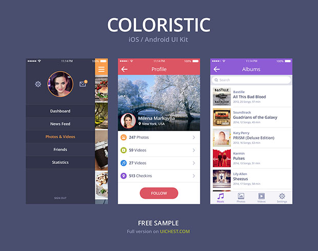 COLORISTIC-iOS-Android-UI-Kit
