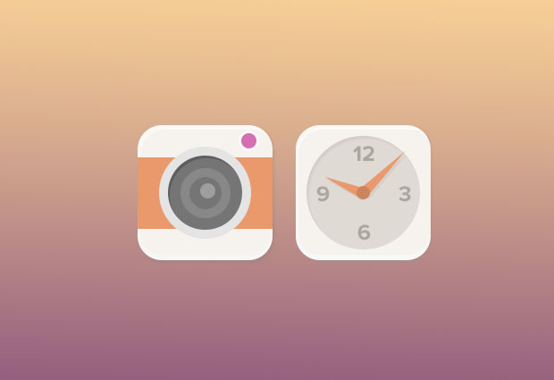 Camera-And-Clock-Icons
