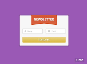 Free-Newsletter-Form-Psd