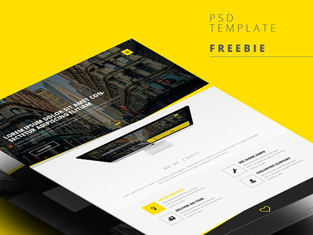 Free PSD web template | Free Download PSD | DLPSD.