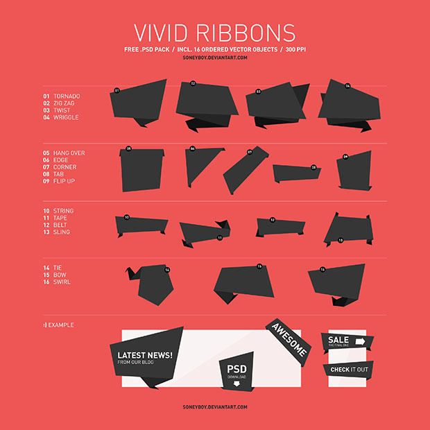 Free-Vivid-Vector-Ribbon-Pack