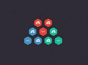 Hexagonal-Upload-Buttons