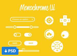 Monochrome-Ui-Design-practice