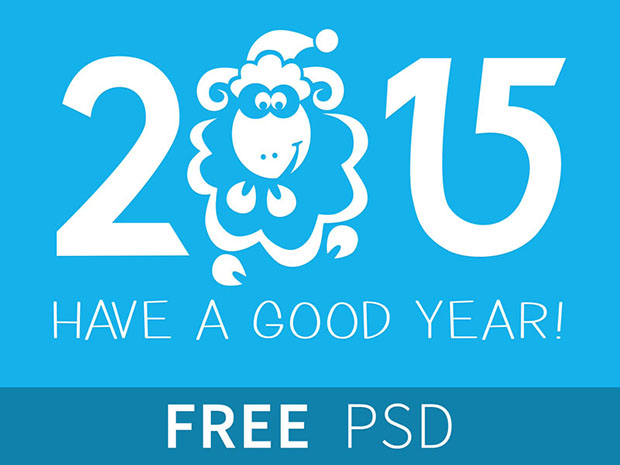 New-Year-2015-Illustration-Free-PSD