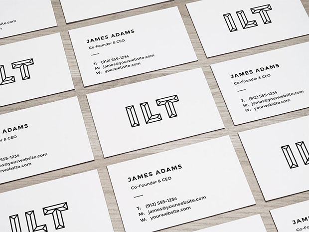 Perspective-Business-Cards-Mockup